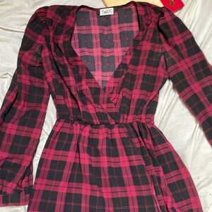 This gorgeous plaid dress made by Taroo